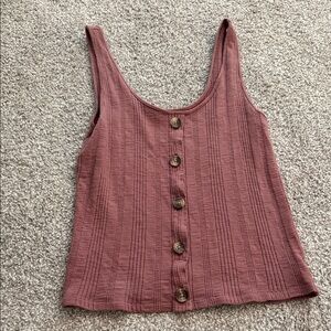 button down crop top